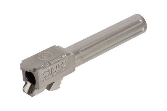 CMC Triggers fluted 416R stainless Glock 19 barrel with bead blasted stainless finish is chambered for 9x19mm Luger.